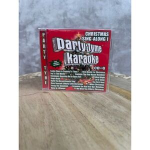 Party Tyme Karaoke Christmas Sing Along 1 CDG Disc With Lyrics Included